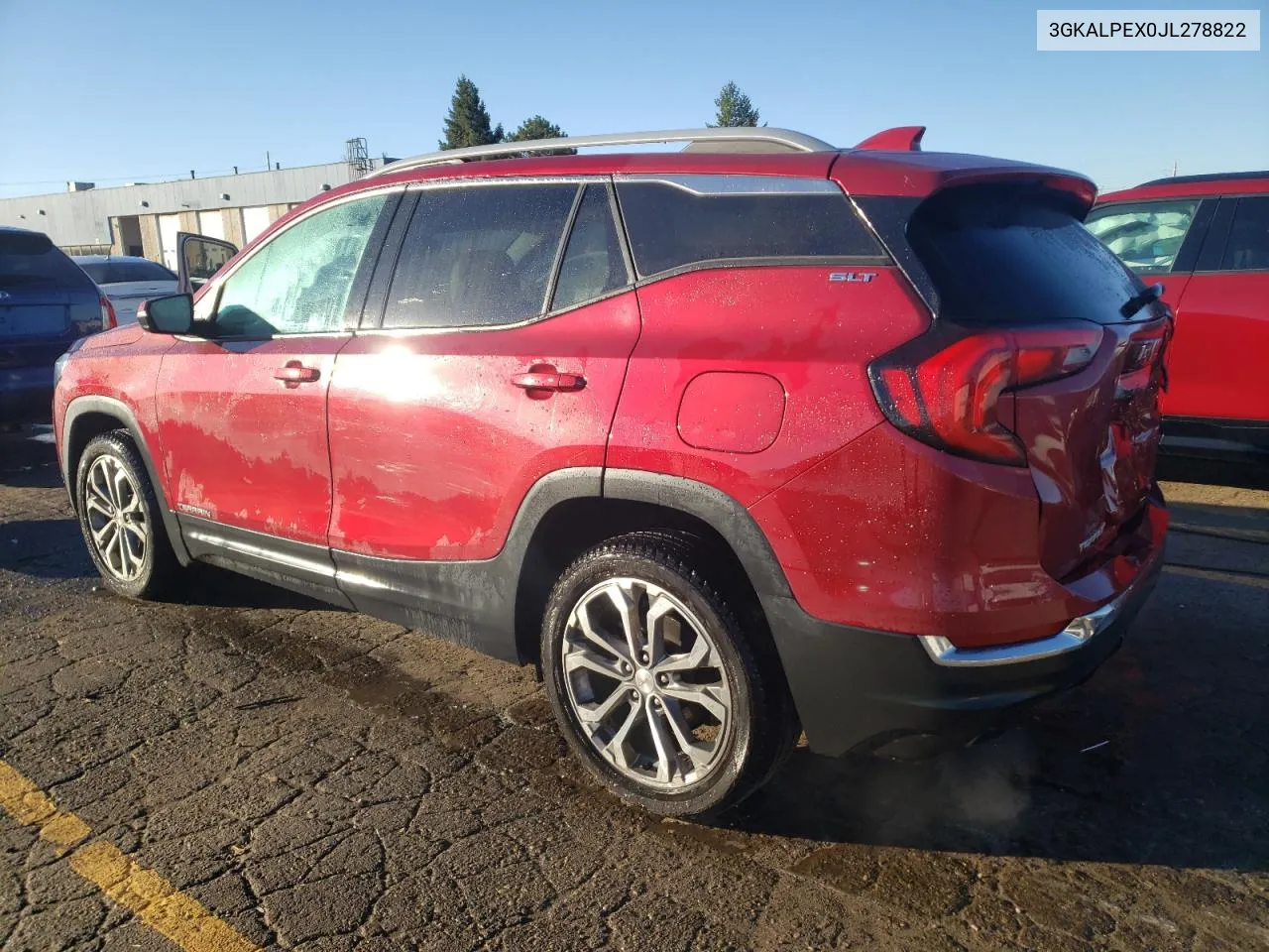 2018 GMC Terrain Slt VIN: 3GKALPEX0JL278822 Lot: 75027294