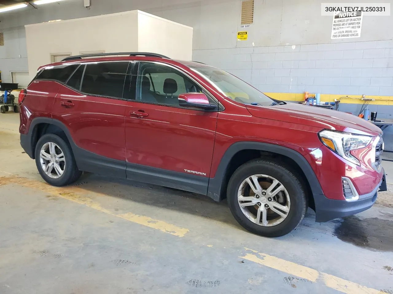 2018 GMC Terrain Sle VIN: 3GKALTEV7JL250331 Lot: 75062994