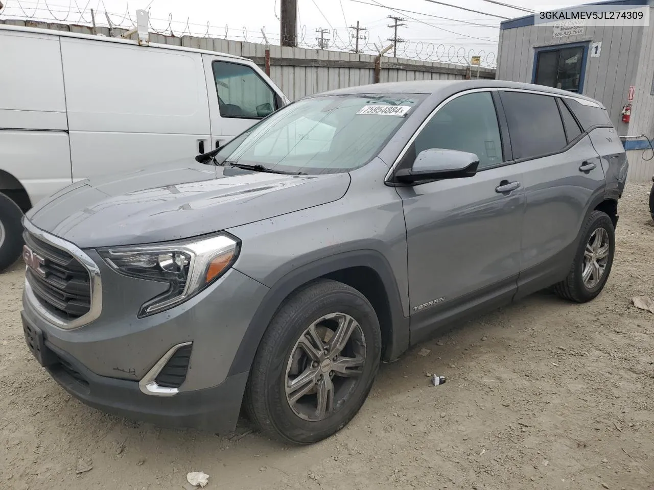 2018 GMC Terrain Sle VIN: 3GKALMEV5JL274309 Lot: 75954884