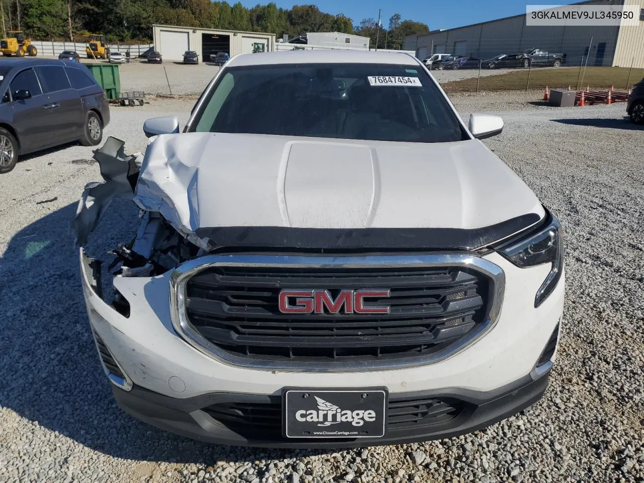 2018 GMC Terrain Sle VIN: 3GKALMEV9JL345950 Lot: 76847454