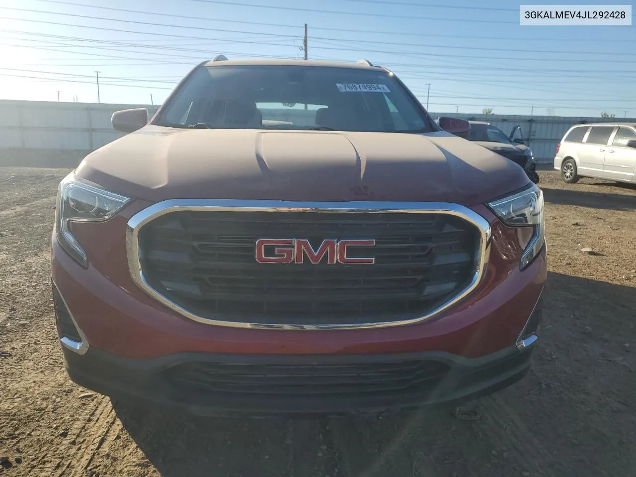 2018 GMC Terrain Sle VIN: 3GKALMEV4JL292428 Lot: 76874994