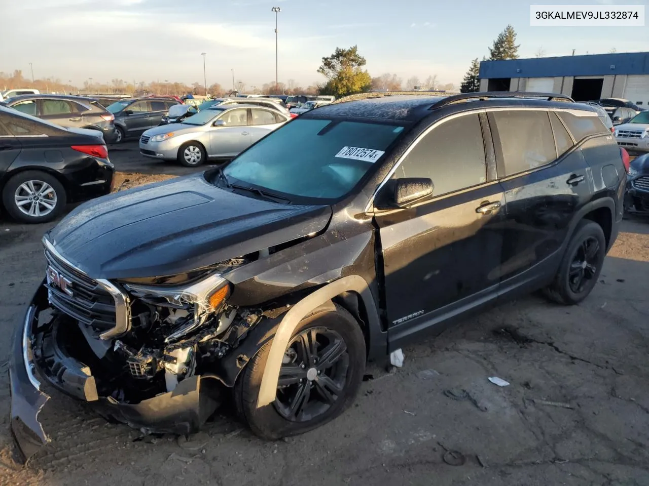 2018 GMC Terrain Sle VIN: 3GKALMEV9JL332874 Lot: 78012574