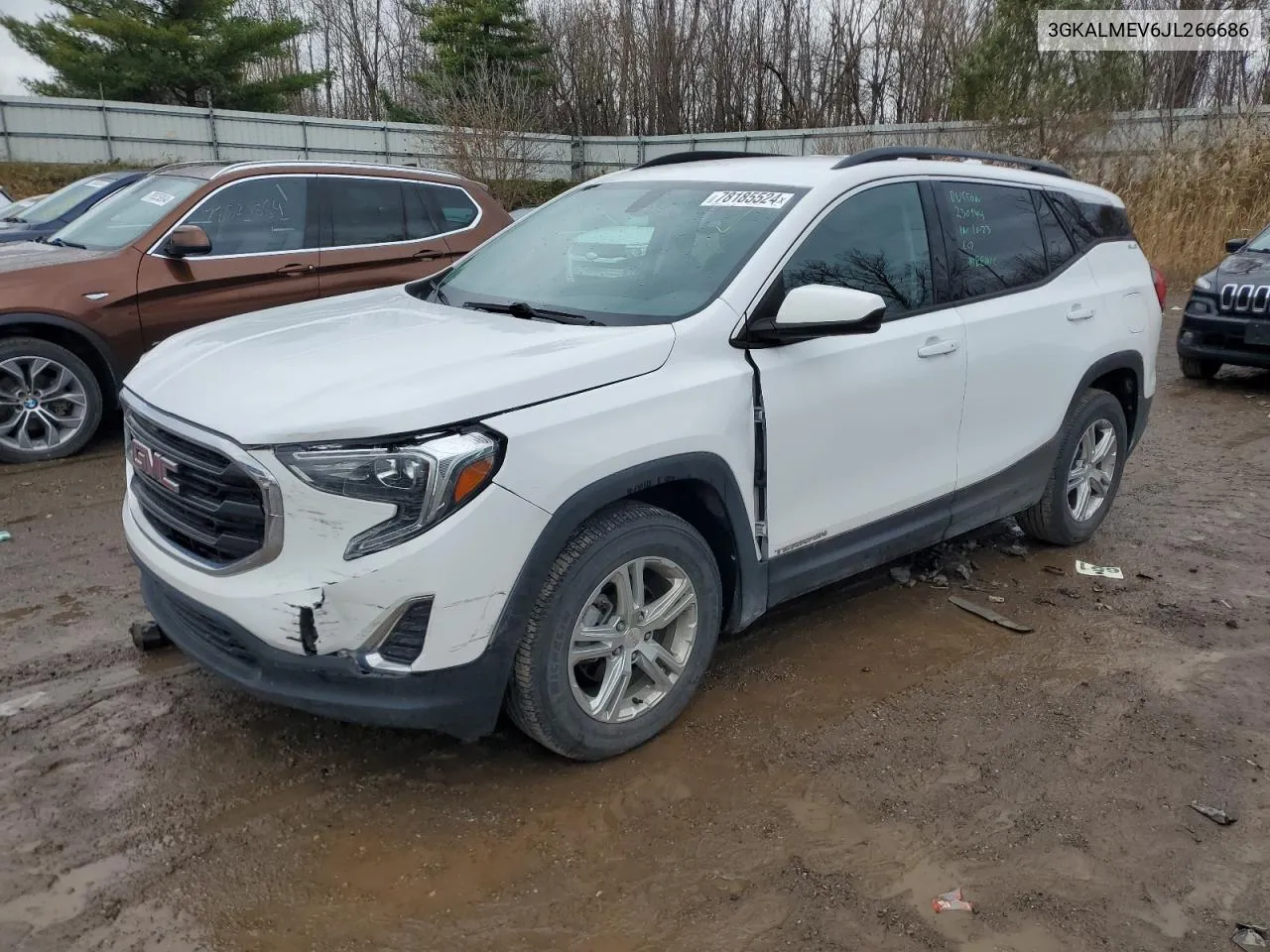 2018 GMC Terrain Sle VIN: 3GKALMEV6JL266686 Lot: 78185524