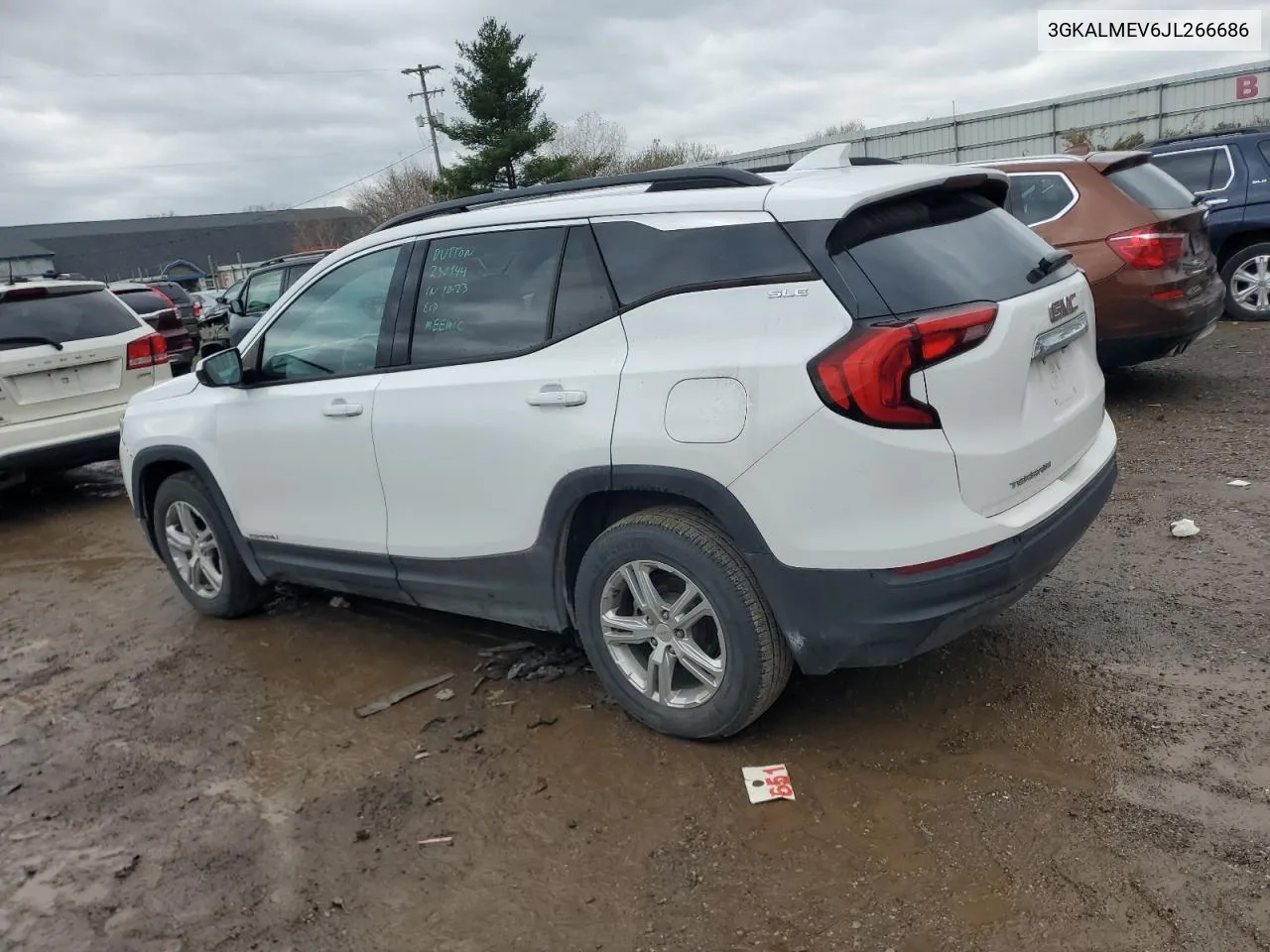 2018 GMC Terrain Sle VIN: 3GKALMEV6JL266686 Lot: 78185524