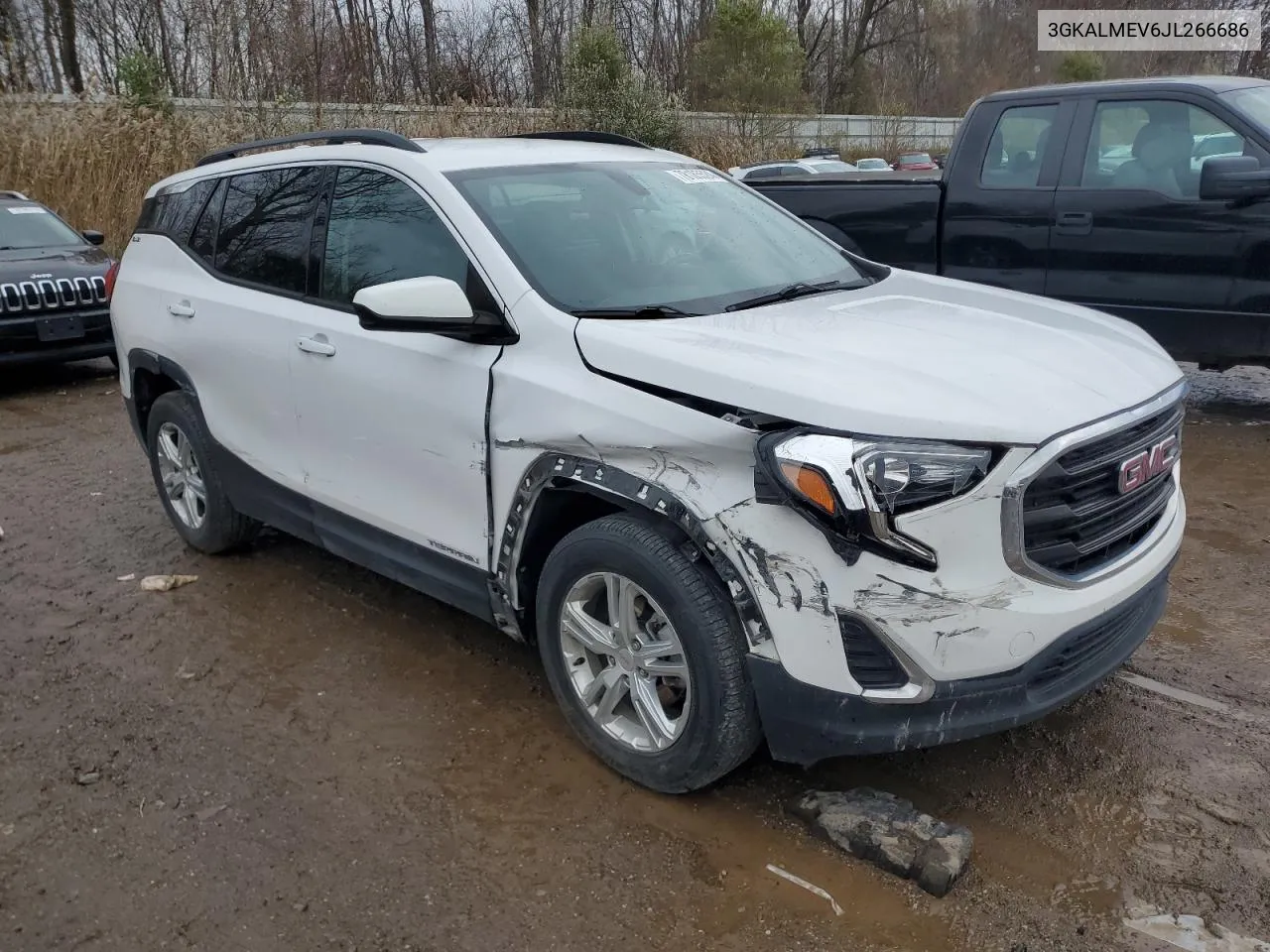 2018 GMC Terrain Sle VIN: 3GKALMEV6JL266686 Lot: 78185524