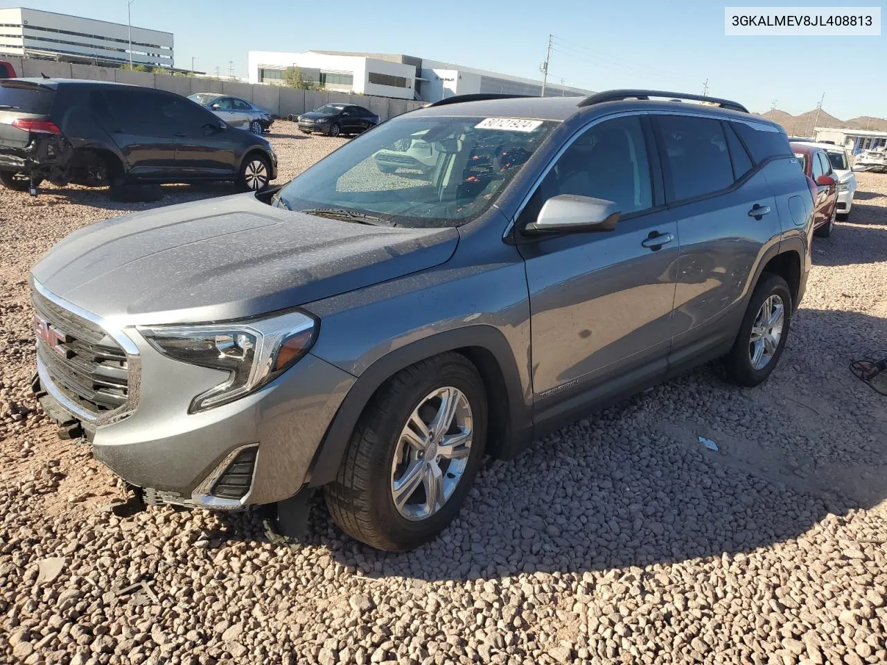 2018 GMC Terrain Sle VIN: 3GKALMEV8JL408813 Lot: 80121924