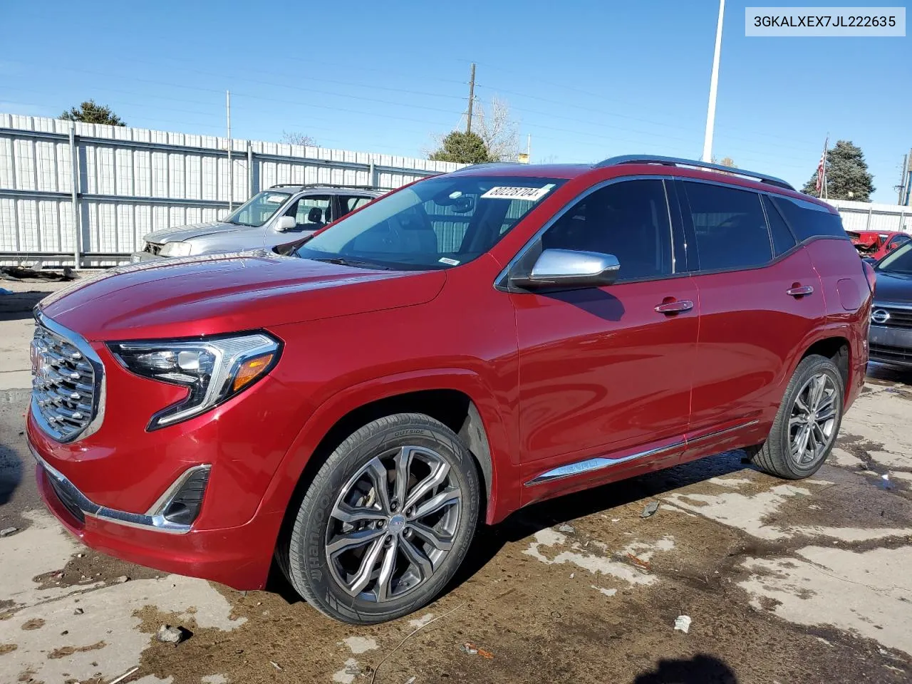 2018 GMC Terrain Denali VIN: 3GKALXEX7JL222635 Lot: 80228704