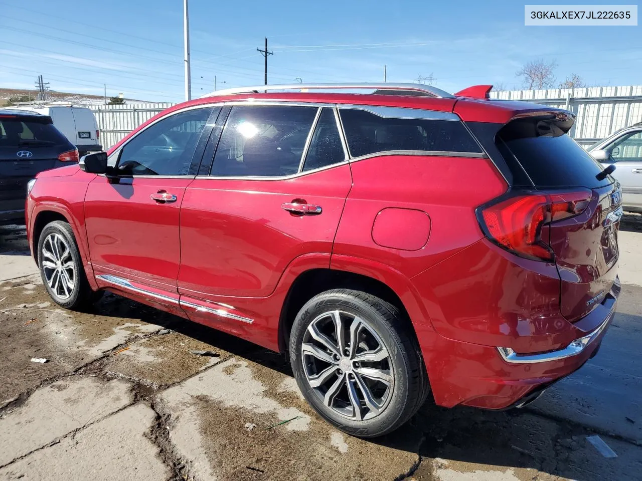 2018 GMC Terrain Denali VIN: 3GKALXEX7JL222635 Lot: 80228704