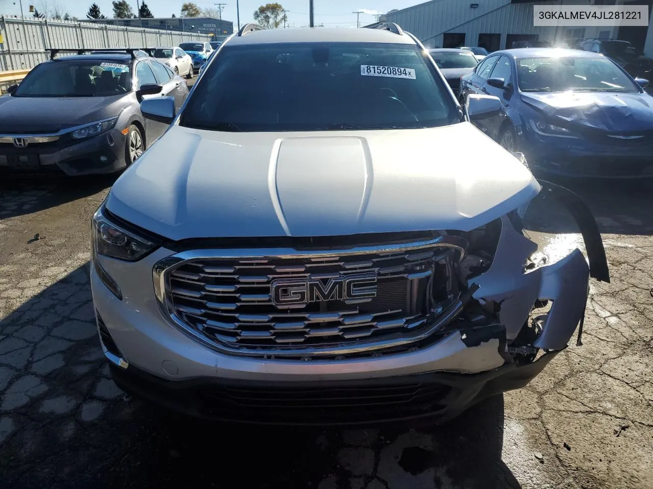 2018 GMC Terrain Sle VIN: 3GKALMEV4JL281221 Lot: 81520894