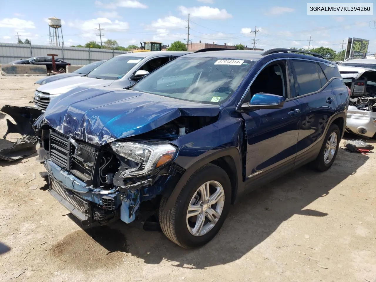 2019 GMC Terrain Sle VIN: 3GKALMEV7KL394260 Lot: 57934014