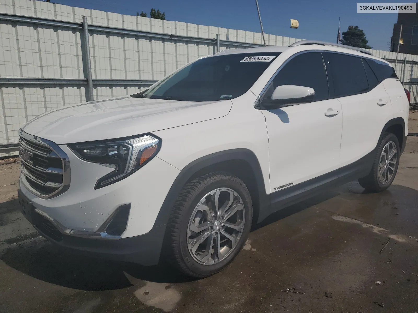 2019 GMC Terrain Slt VIN: 3GKALVEVXKL190493 Lot: 65596454