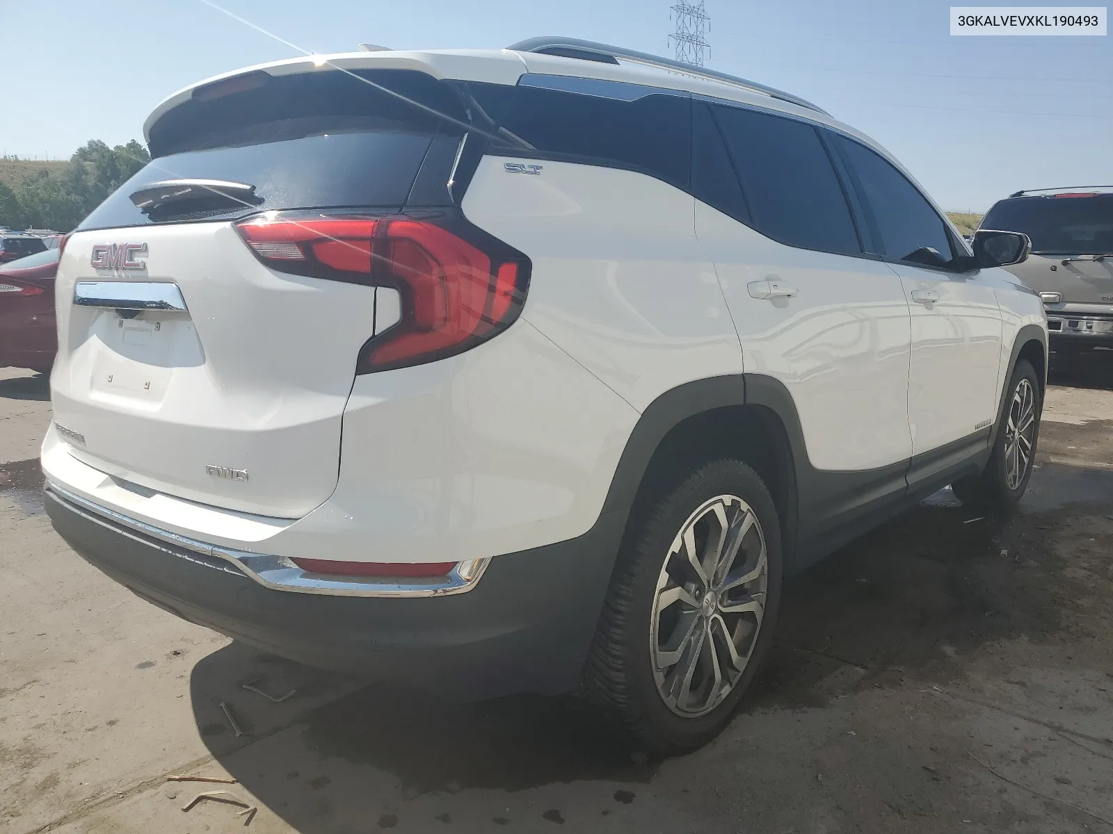 2019 GMC Terrain Slt VIN: 3GKALVEVXKL190493 Lot: 65596454