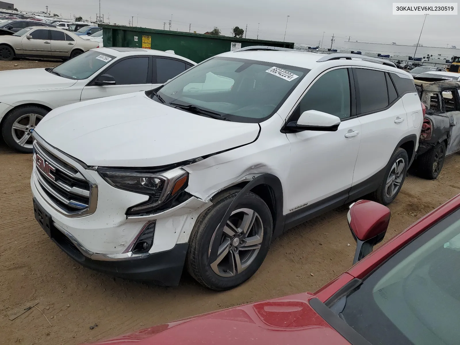 2019 GMC Terrain Slt VIN: 3GKALVEV6KL230519 Lot: 66242224