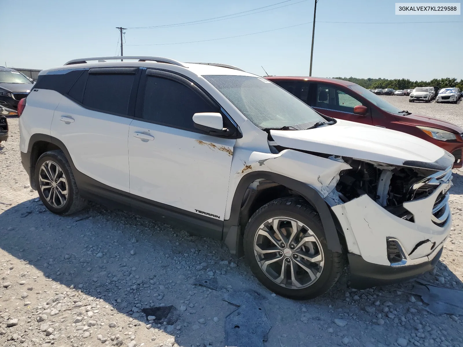 3GKALVEX7KL229588 2019 GMC Terrain Slt