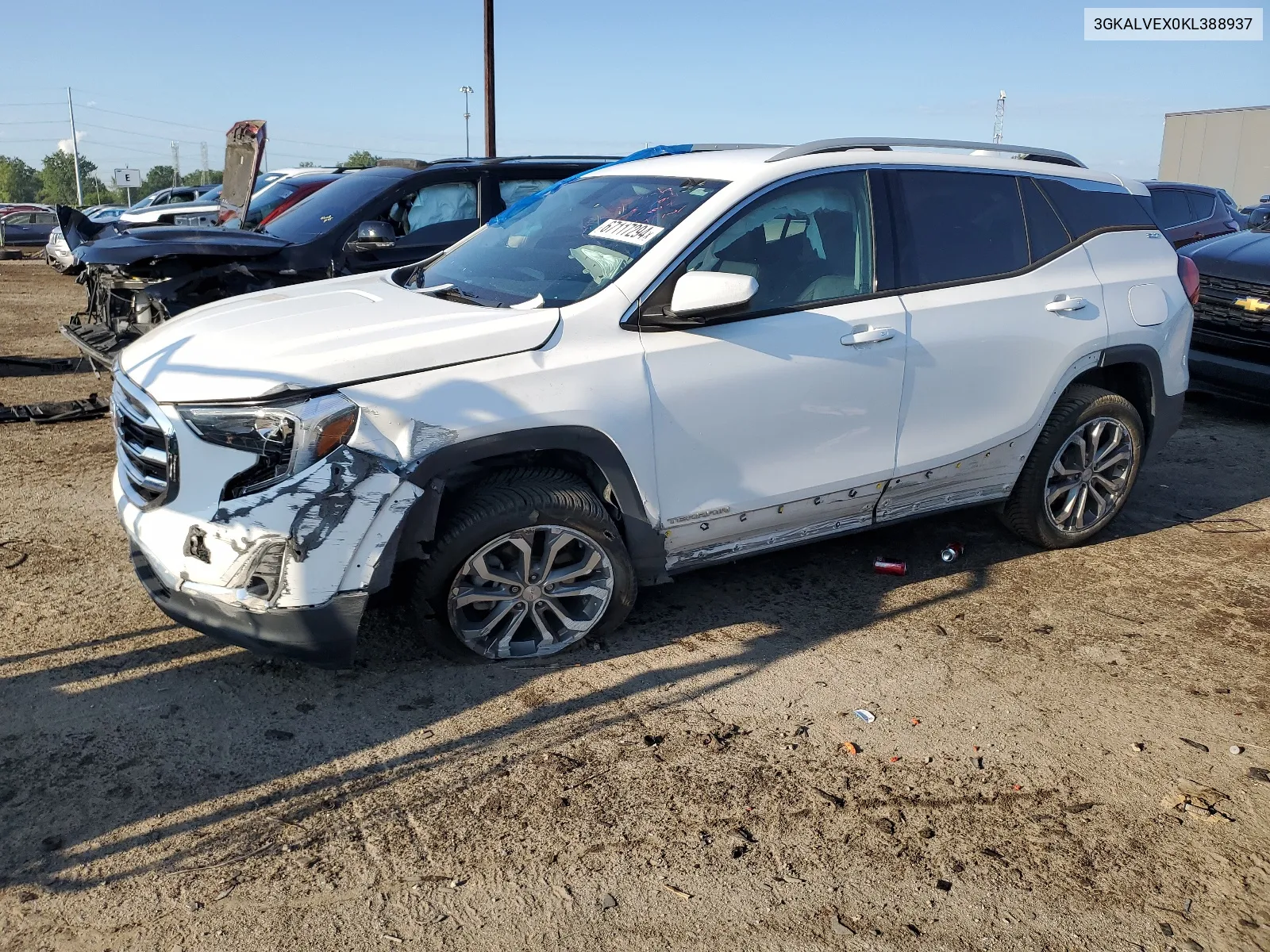 2019 GMC Terrain Slt VIN: 3GKALVEX0KL388937 Lot: 67117294