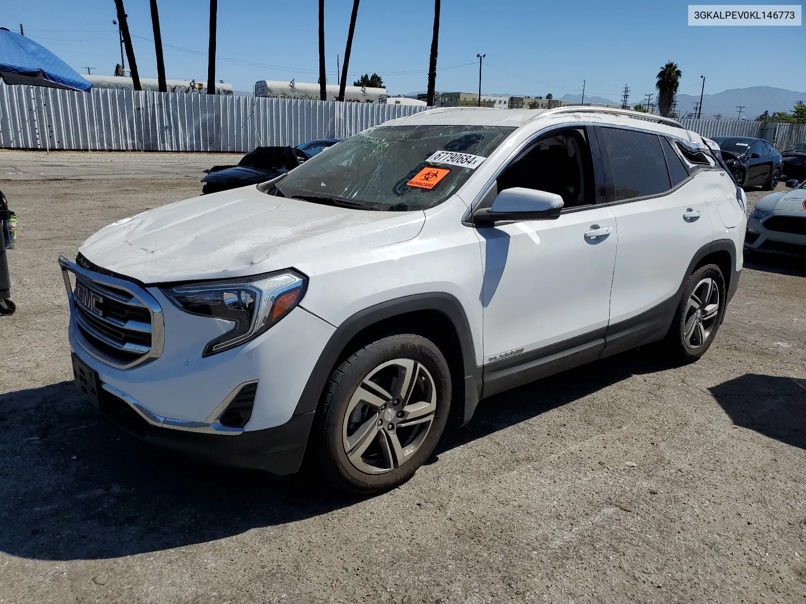 2019 GMC Terrain Slt VIN: 3GKALPEV0KL146773 Lot: 67790684