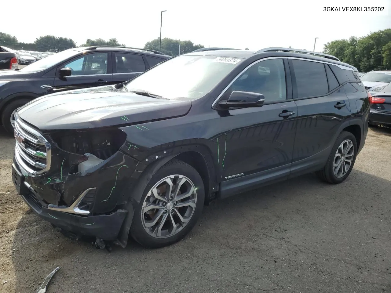 2019 GMC Terrain Slt VIN: 3GKALVEX8KL355202 Lot: 69069374