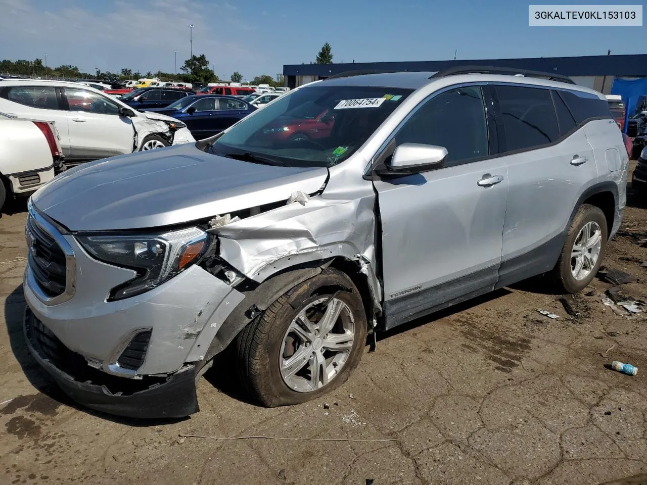 2019 GMC Terrain Sle VIN: 3GKALTEV0KL153103 Lot: 70064754