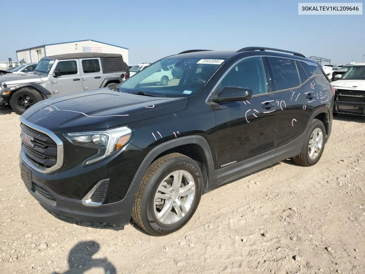 2019 GMC Terrain Sle VIN: 3GKALTEV1KL209646 Lot: 70663094