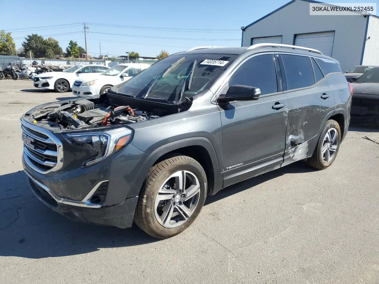 2019 GMC Terrain Slt VIN: 3GKALWEUXKL252455 Lot: 74035714