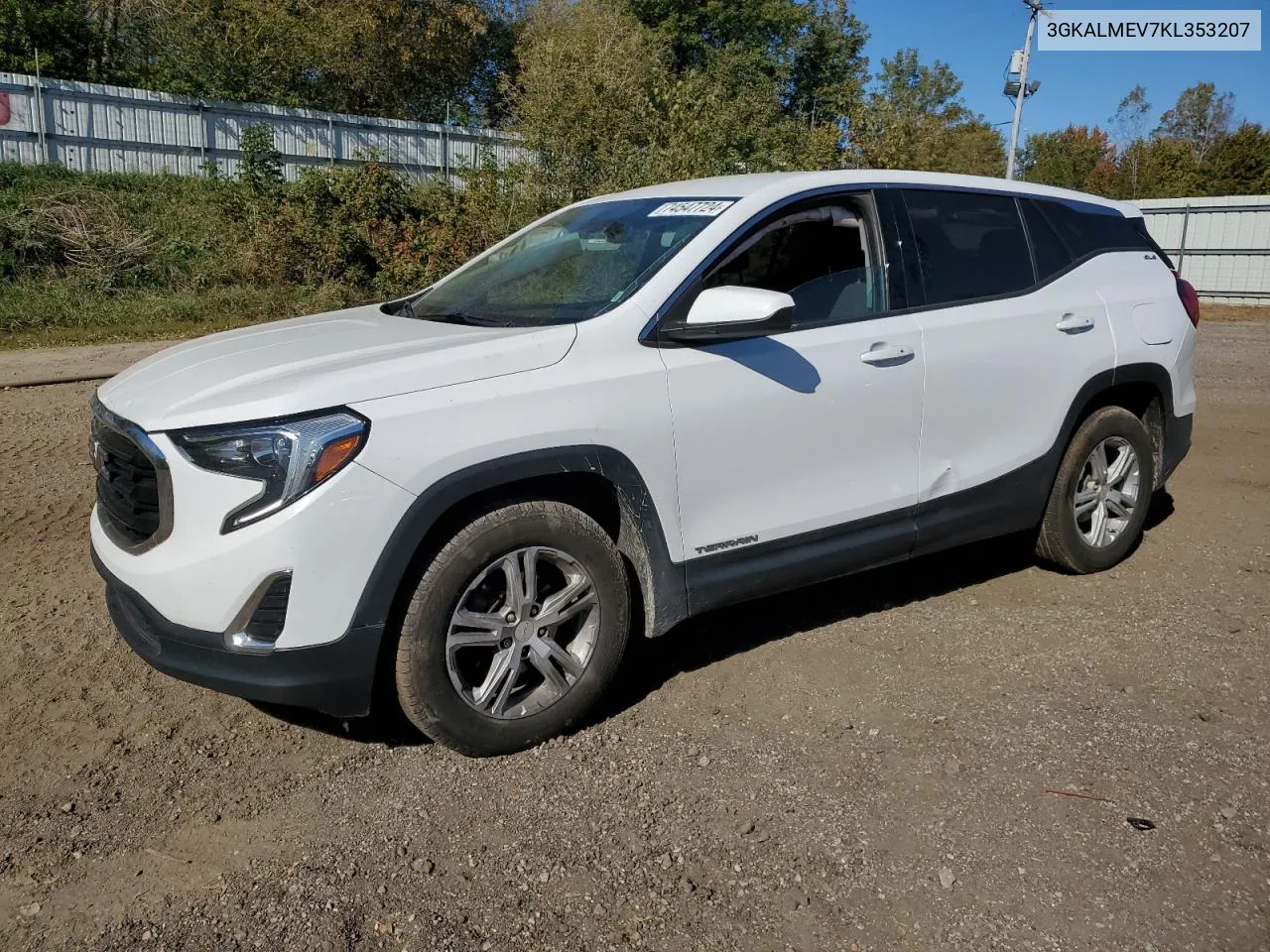 2019 GMC Terrain Sle VIN: 3GKALMEV7KL353207 Lot: 74547724