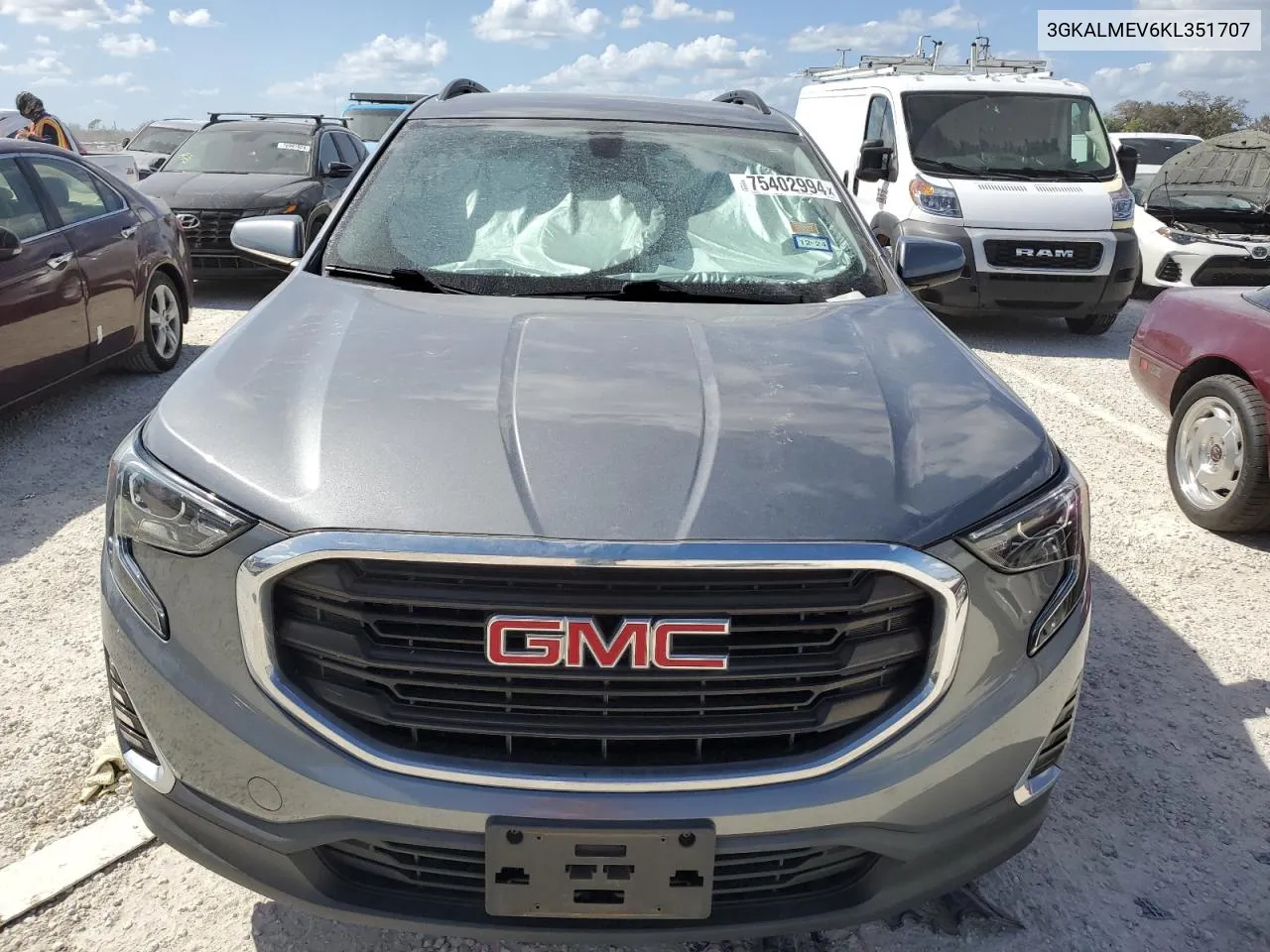 2019 GMC Terrain Sle VIN: 3GKALMEV6KL351707 Lot: 75402994