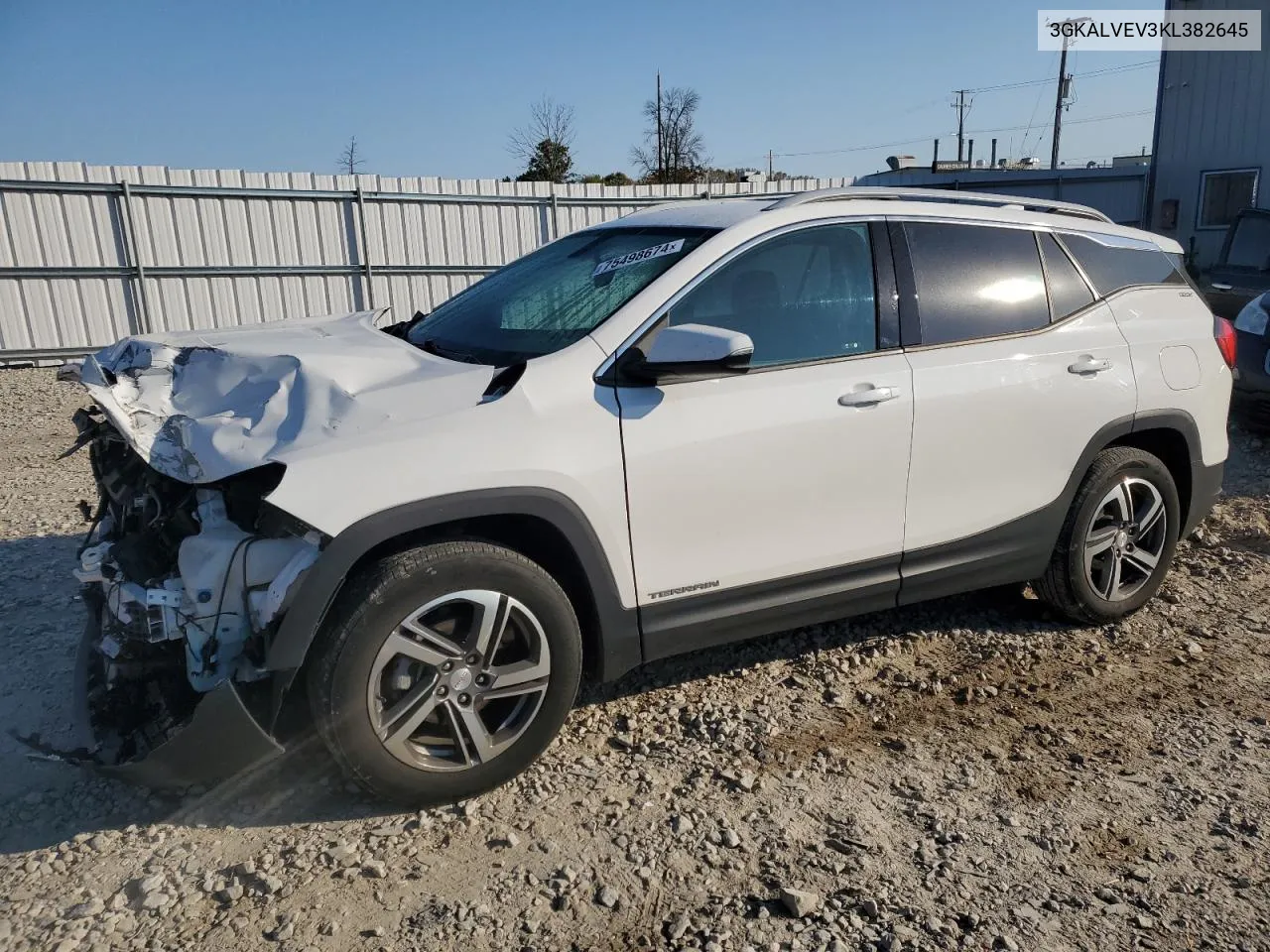 2019 GMC Terrain Slt VIN: 3GKALVEV3KL382645 Lot: 75498674