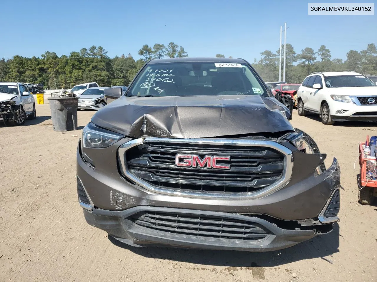 2019 GMC Terrain Sle VIN: 3GKALMEV9KL340152 Lot: 75510424