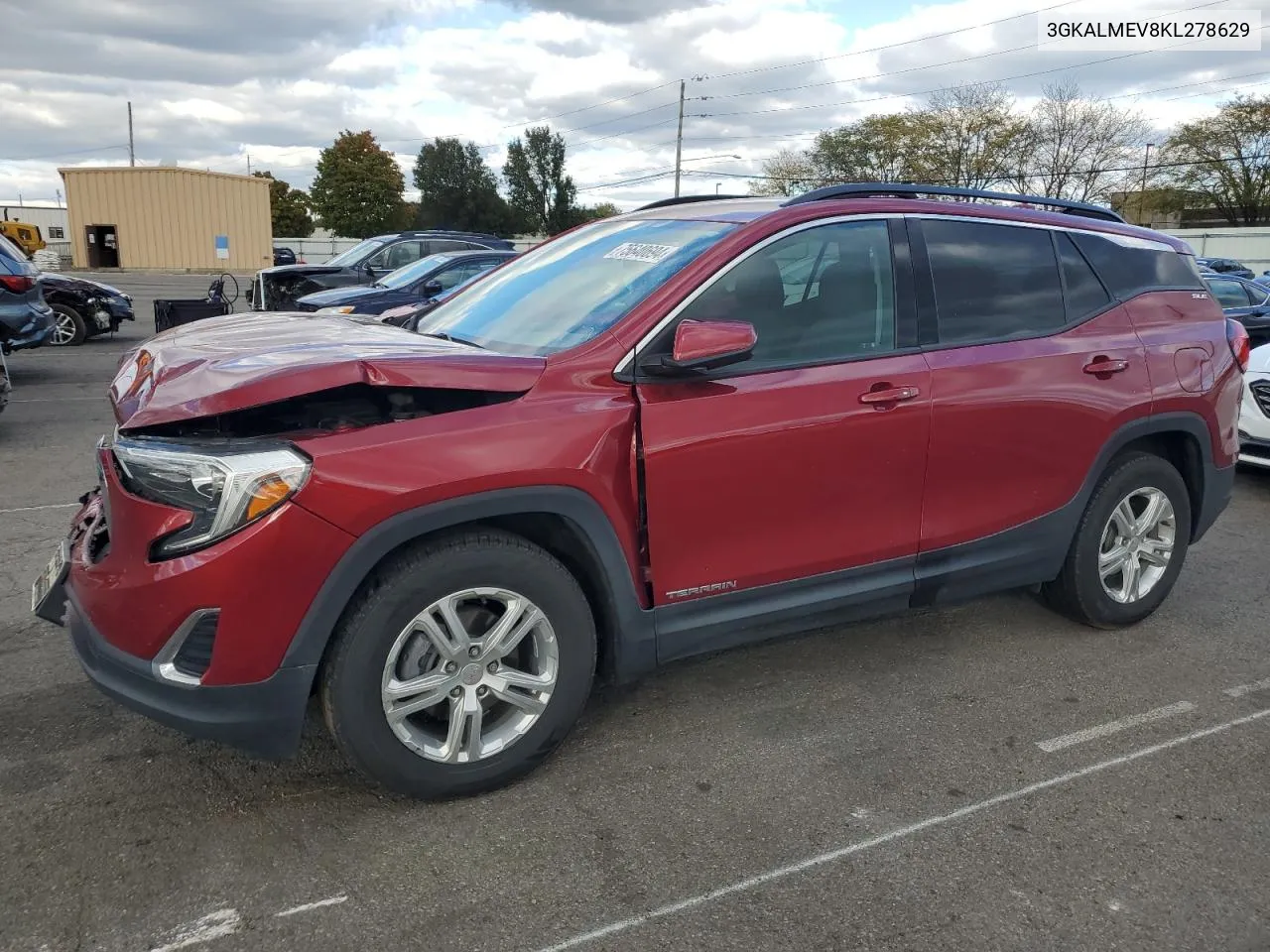 2019 GMC Terrain Sle VIN: 3GKALMEV8KL278629 Lot: 75640694