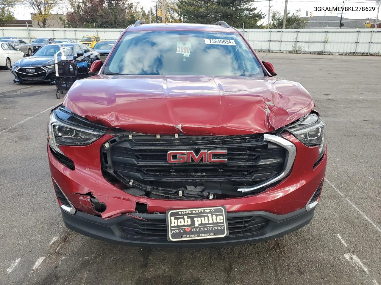 3GKALMEV8KL278629 2019 GMC Terrain Sle