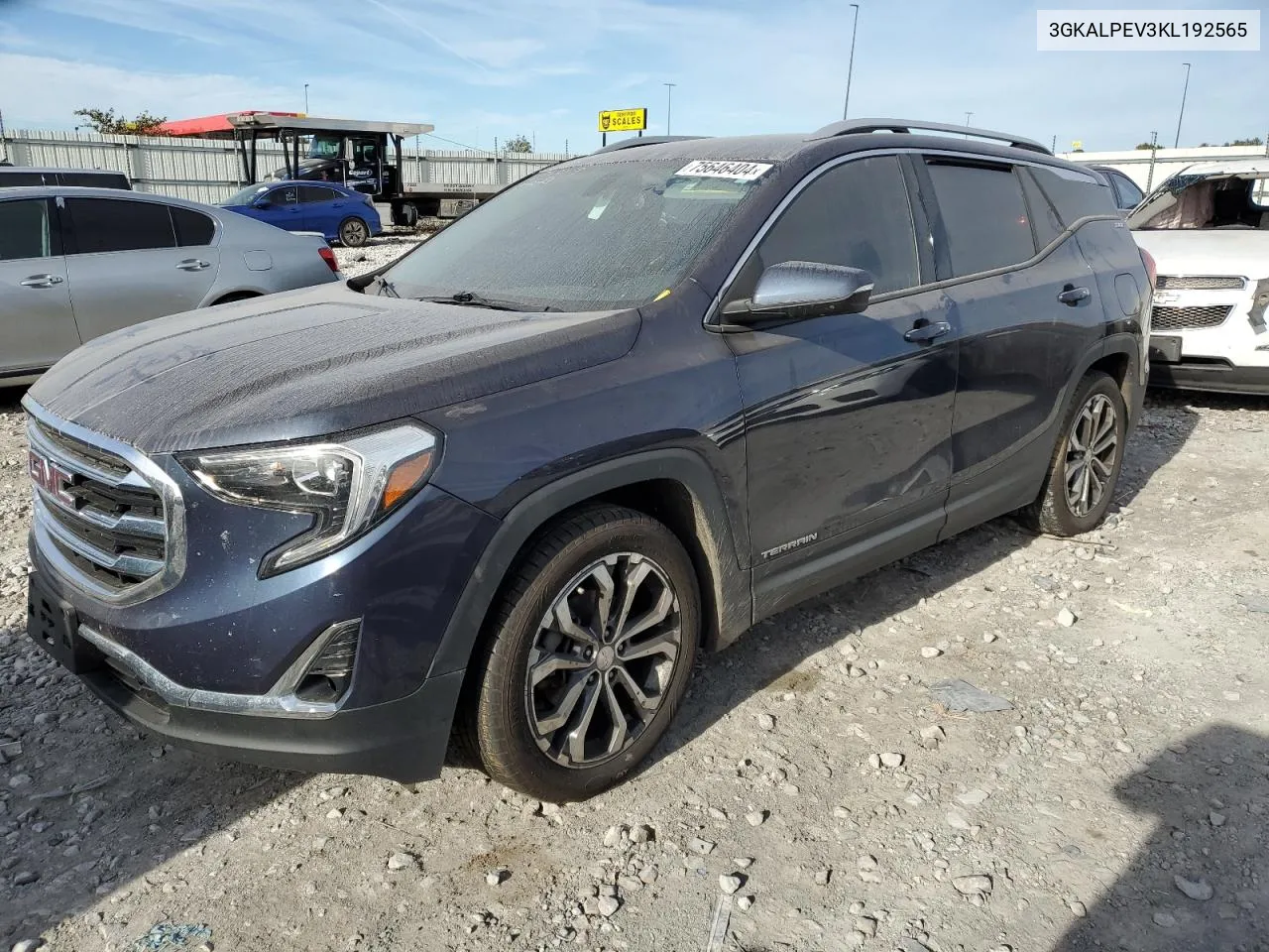 2019 GMC Terrain Slt VIN: 3GKALPEV3KL192565 Lot: 75646404