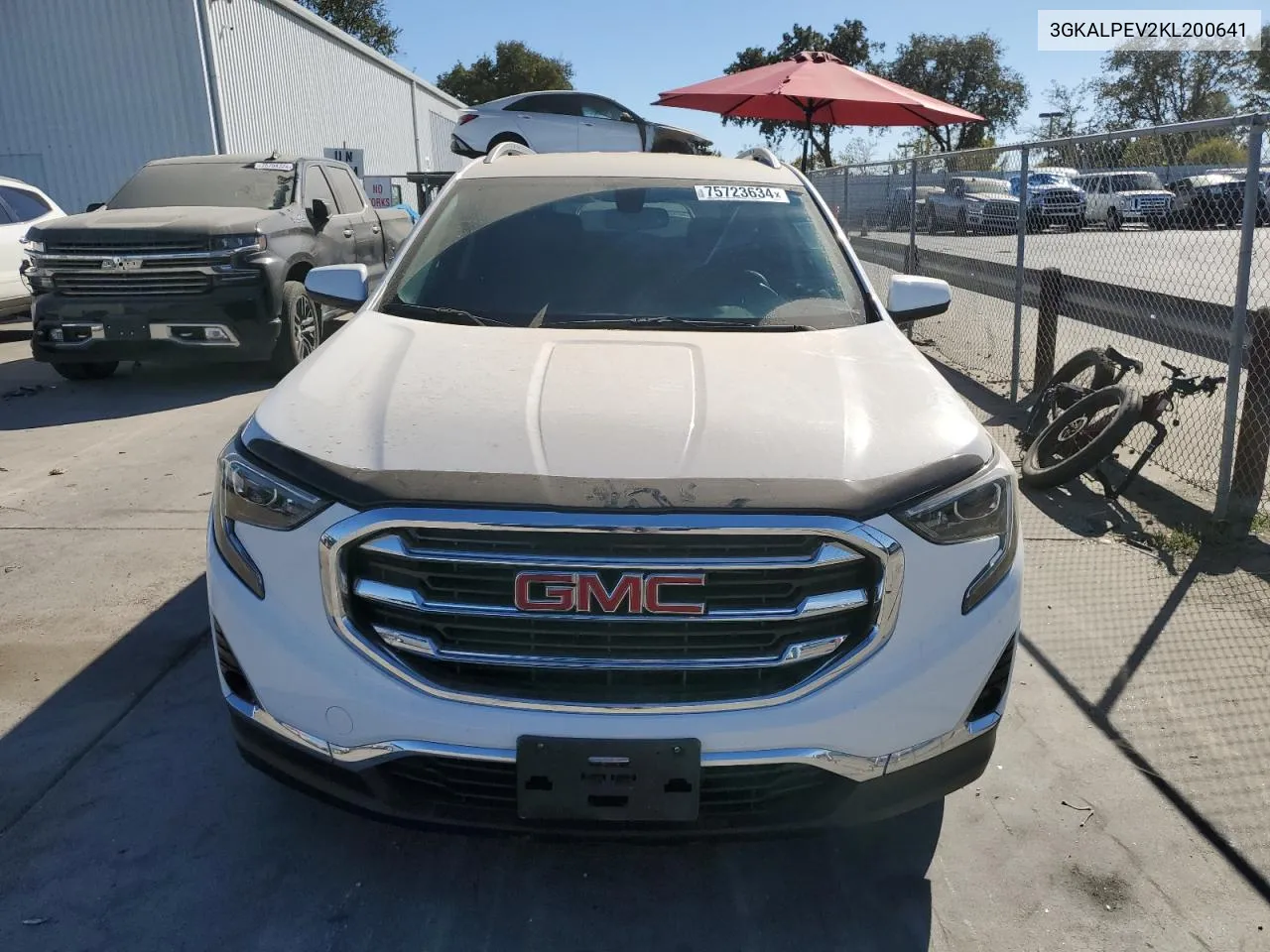 2019 GMC Terrain Slt VIN: 3GKALPEV2KL200641 Lot: 75723634