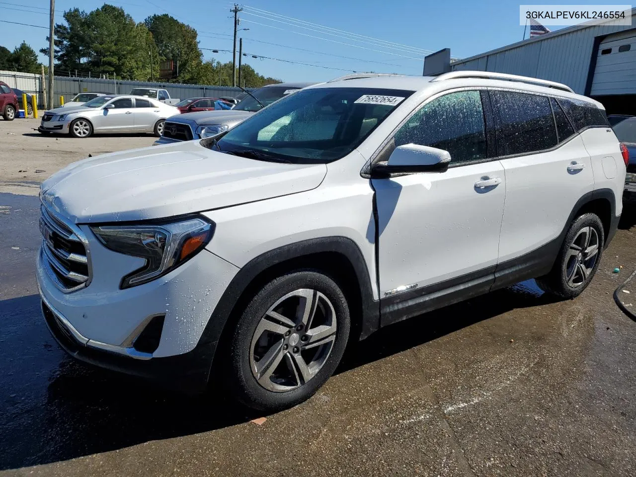 2019 GMC Terrain Slt VIN: 3GKALPEV6KL246554 Lot: 75852654