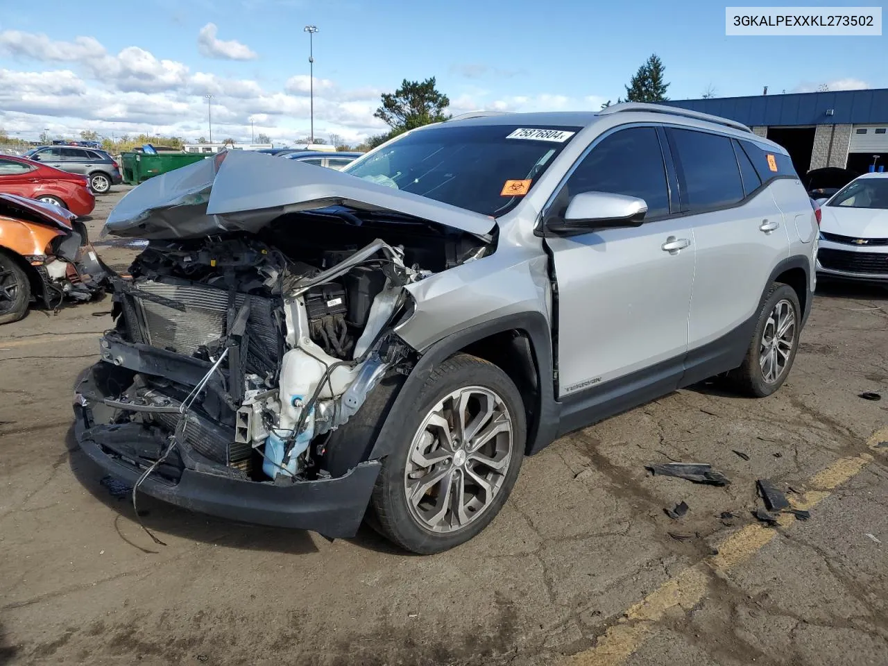 2019 GMC Terrain Slt VIN: 3GKALPEXXKL273502 Lot: 75876804