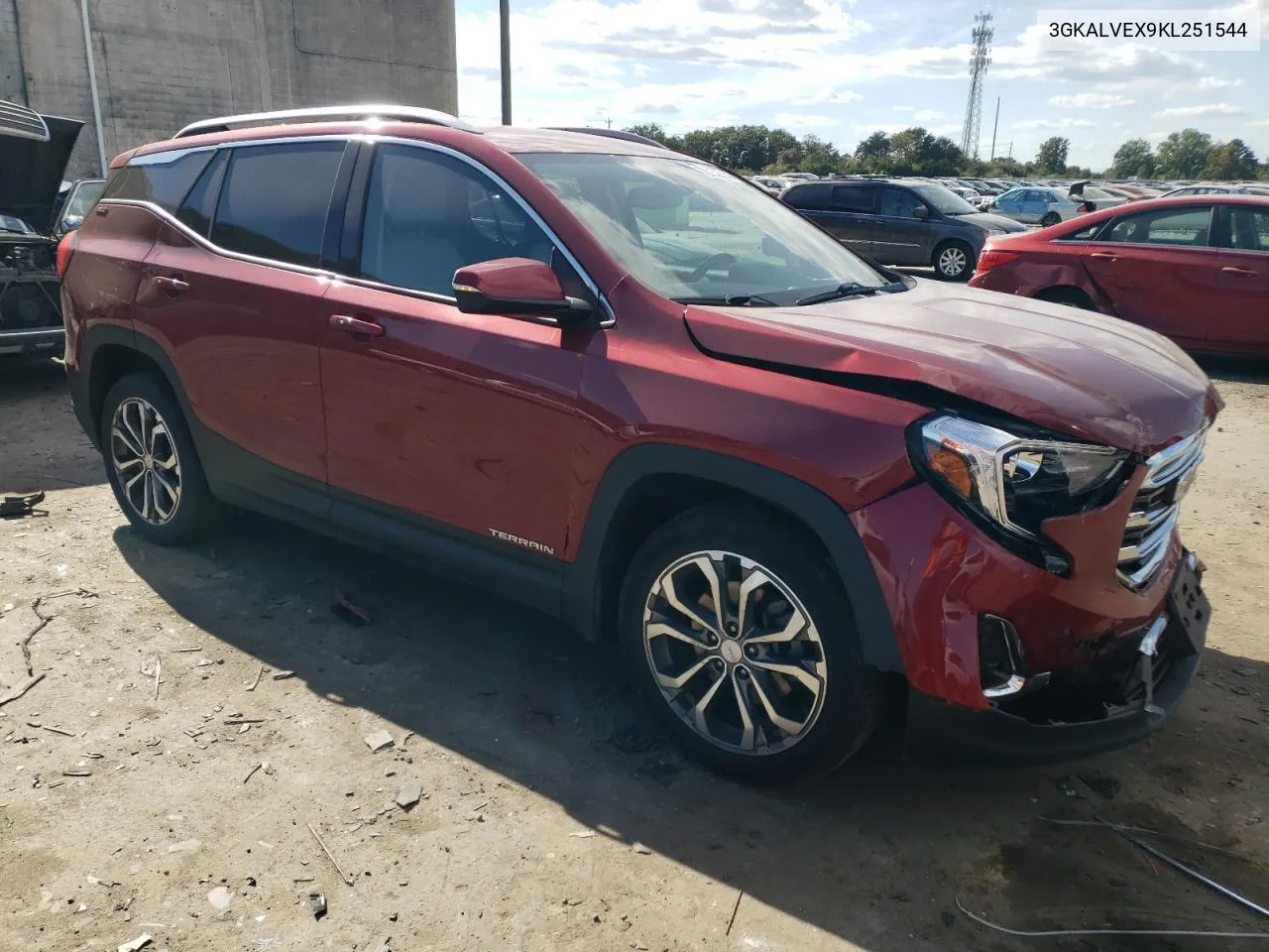 2019 GMC Terrain Slt VIN: 3GKALVEX9KL251544 Lot: 76032914