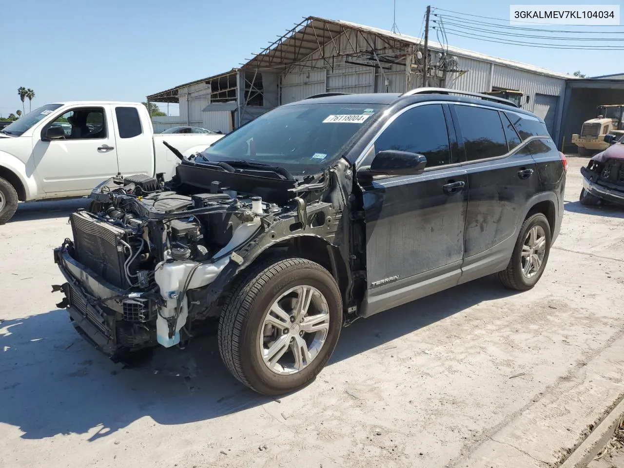 2019 GMC Terrain Sle VIN: 3GKALMEV7KL104034 Lot: 76118004