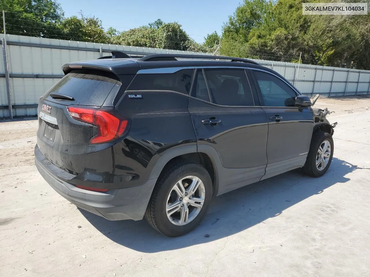 2019 GMC Terrain Sle VIN: 3GKALMEV7KL104034 Lot: 76118004