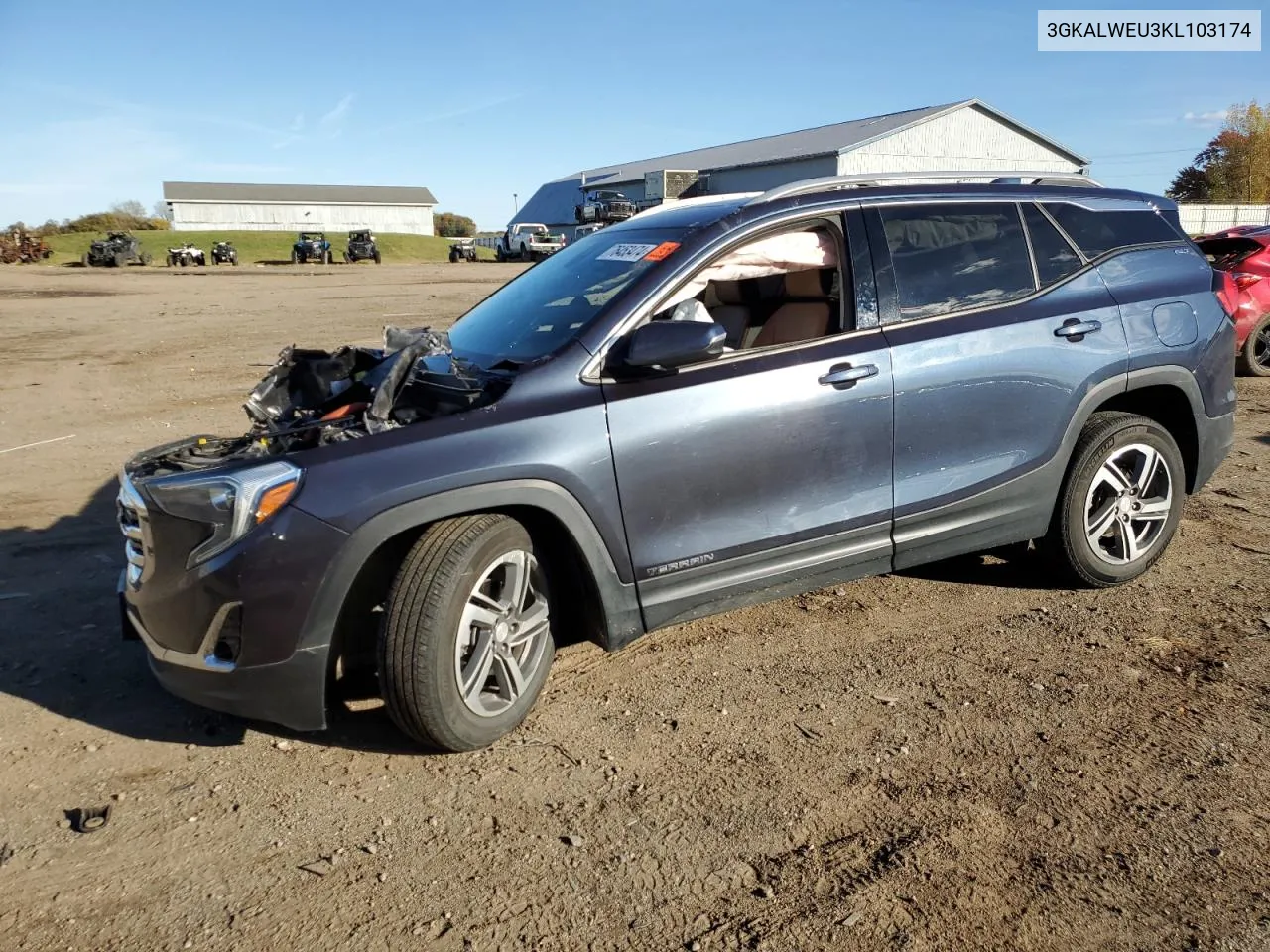 2019 GMC Terrain Slt VIN: 3GKALWEU3KL103174 Lot: 76453474