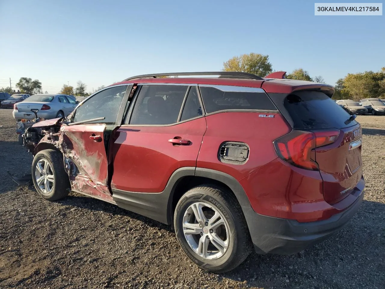 2019 GMC Terrain Sle VIN: 3GKALMEV4KL217584 Lot: 76475464