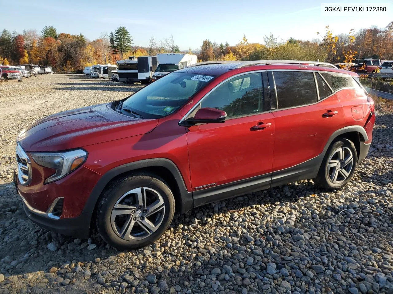 2019 GMC Terrain Slt VIN: 3GKALPEV1KL172380 Lot: 76590404