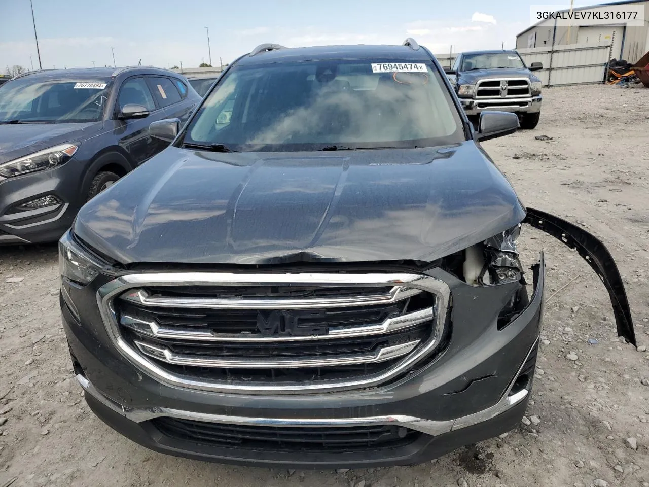 2019 GMC Terrain Slt VIN: 3GKALVEV7KL316177 Lot: 76945474