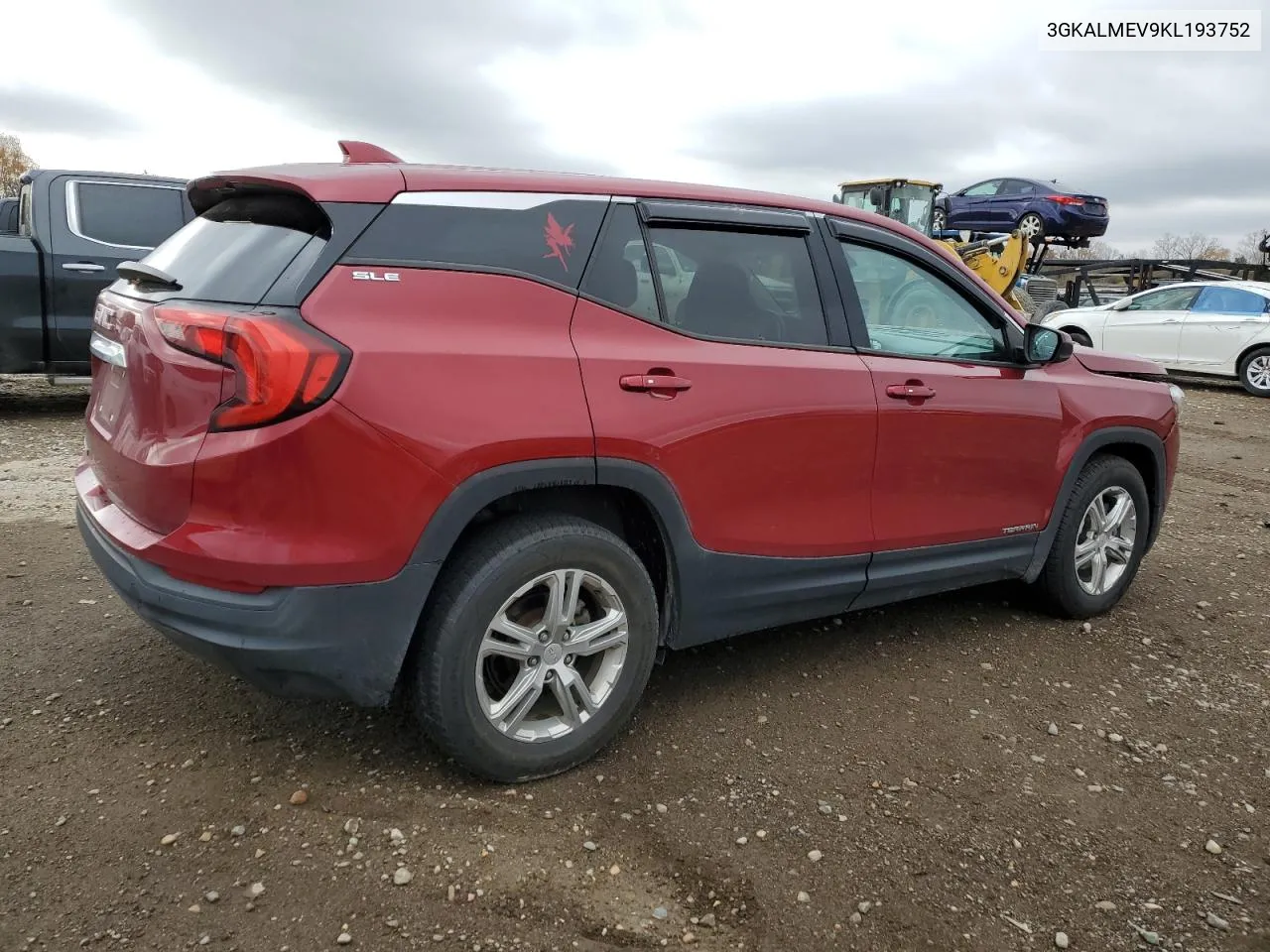 2019 GMC Terrain Sle VIN: 3GKALMEV9KL193752 Lot: 77341484