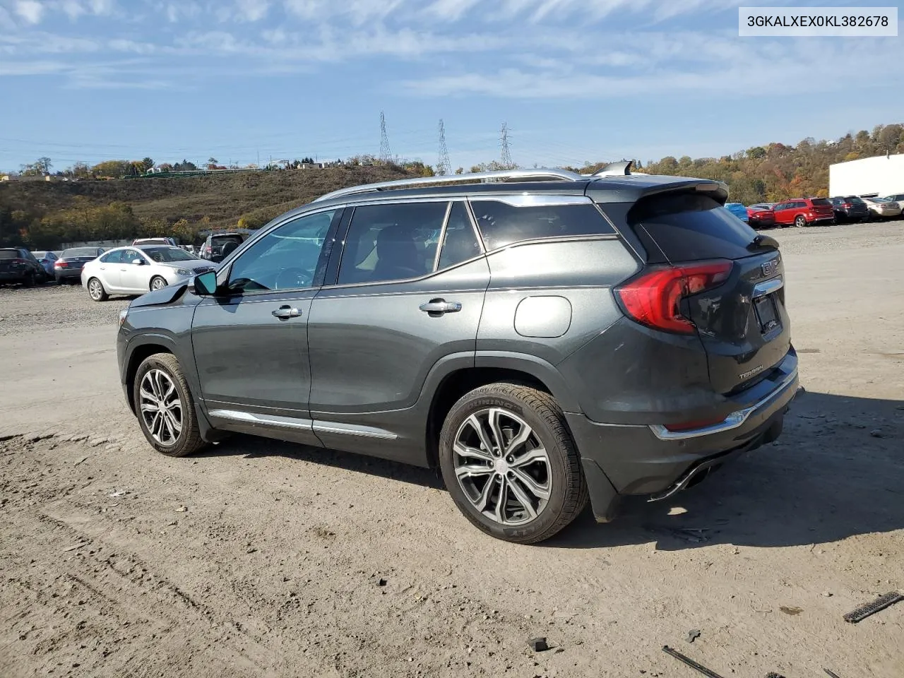 2019 GMC Terrain Denali VIN: 3GKALXEX0KL382678 Lot: 77633504