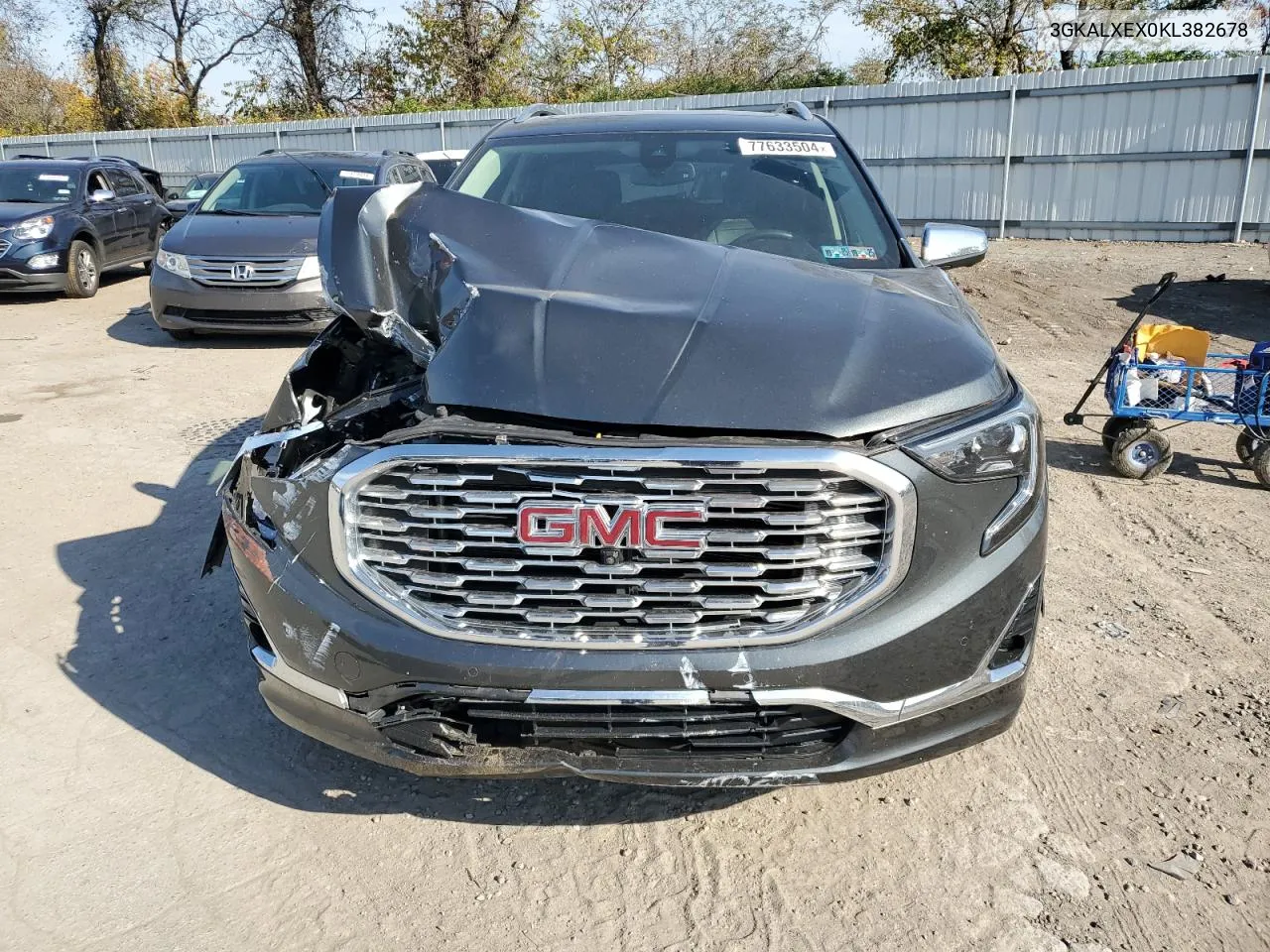 2019 GMC Terrain Denali VIN: 3GKALXEX0KL382678 Lot: 77633504