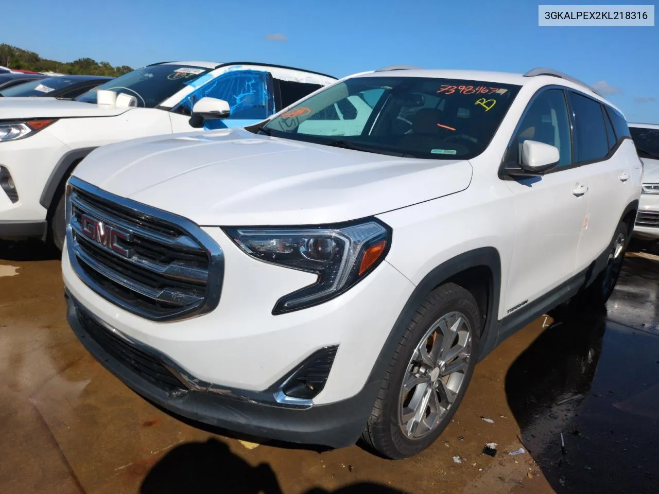 2019 GMC Terrain Slt VIN: 3GKALPEX2KL218316 Lot: 77936404