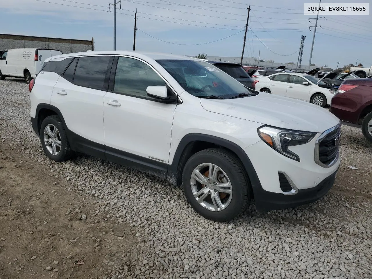 2019 GMC Terrain Sle VIN: 3GKALTEV8KL116655 Lot: 77955634