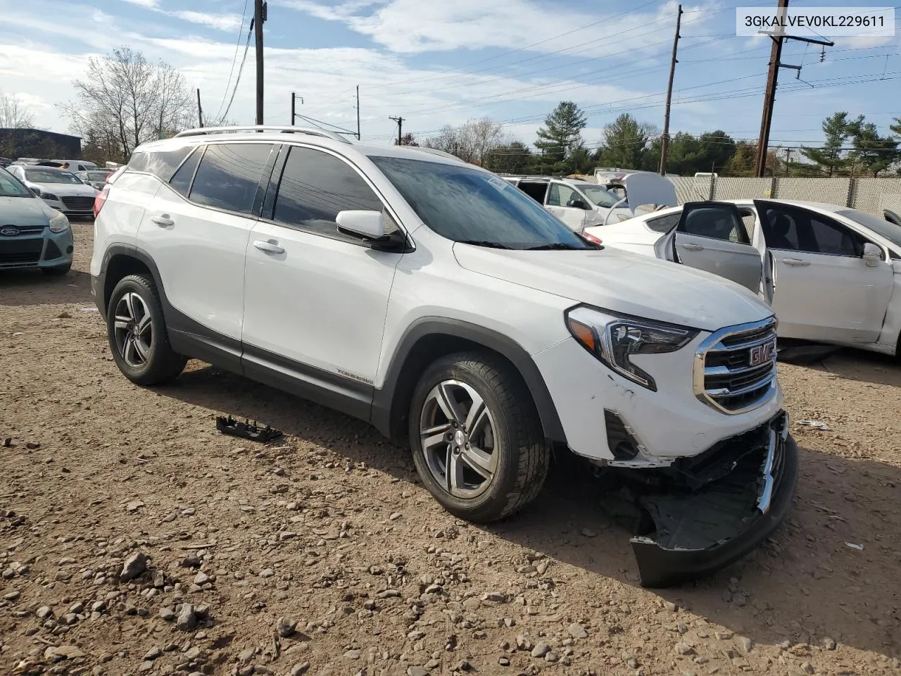 2019 GMC Terrain Slt VIN: 3GKALVEV0KL229611 Lot: 78603174