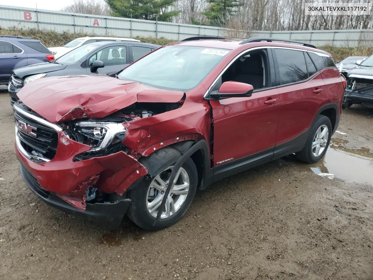 2019 GMC Terrain Sle VIN: 3GKALTEVXKL117192 Lot: 78979254