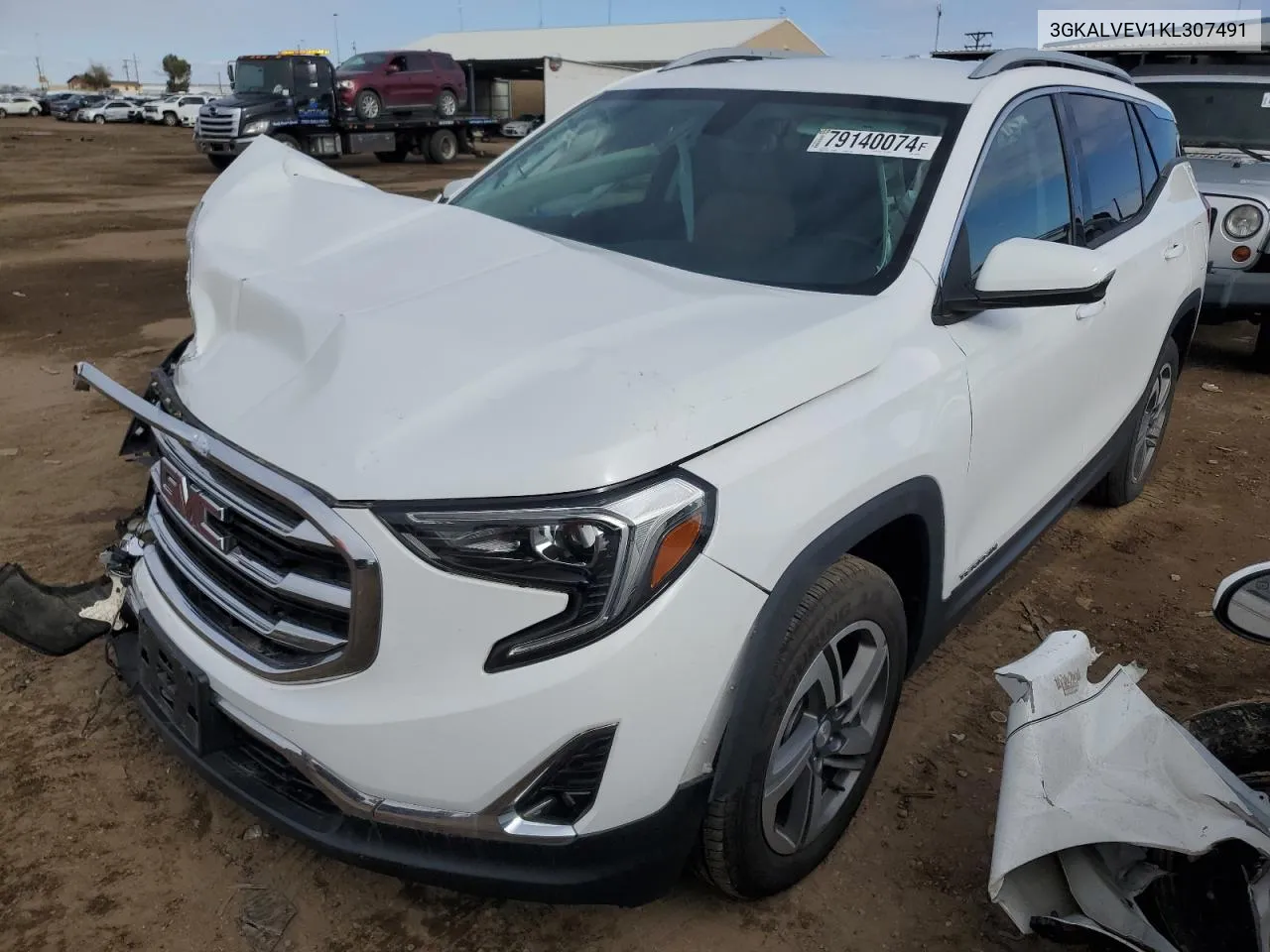 2019 GMC Terrain Slt VIN: 3GKALVEV1KL307491 Lot: 79140074