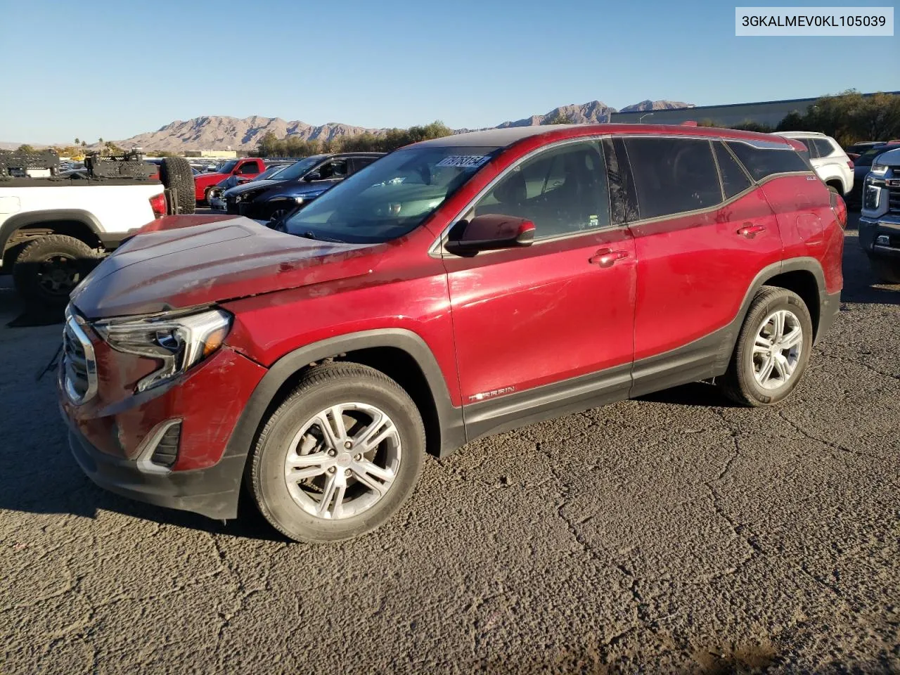 2019 GMC Terrain Sle VIN: 3GKALMEV0KL105039 Lot: 79763154